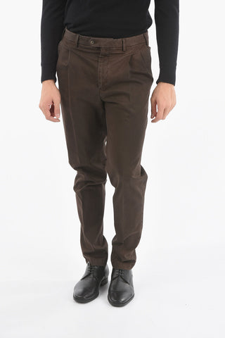 Unlined Cotton Suit with Sewn Side Vents and Welt Pocket