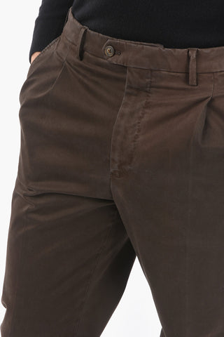 Unlined Cotton Suit with Sewn Side Vents and Welt Pocket