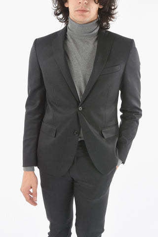 CC COLLECTION RESET Lined Suit with Flap Pocket and Trousers with Zip and Hook Closure