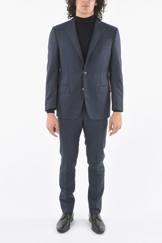 Lined Suit with Flap Pocket and Trousers with Pinces