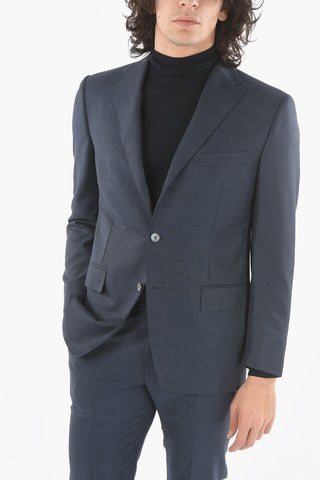 Lined Suit with Flap Pocket and Trousers with Pinces