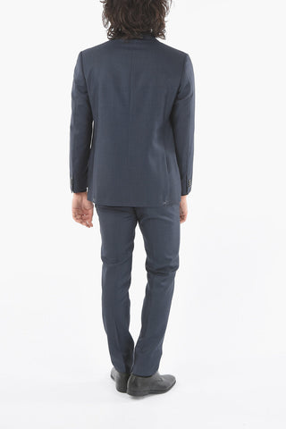 Lined Suit with Flap Pocket and Trousers with Pinces