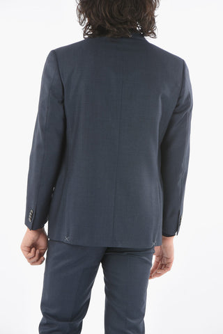 Lined Suit with Flap Pocket and Trousers with Pinces
