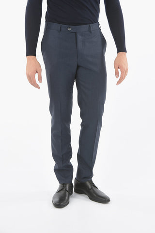 Lined Suit with Flap Pocket and Trousers with Pinces