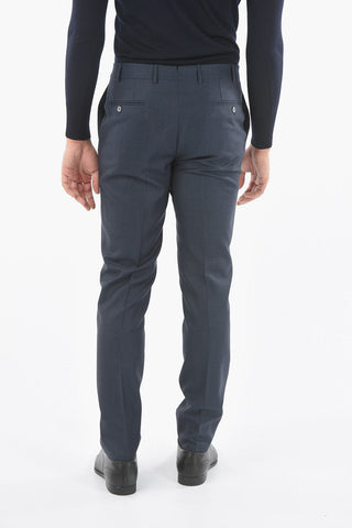 Lined Suit with Flap Pocket and Trousers with Pinces