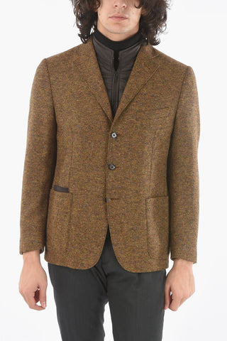 CC COLLECTION RIGHT Giacca Semifoderata Imbottita Motivo Hopsack