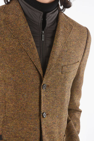 CC COLLECTION RIGHT Giacca Semifoderata Imbottita Motivo Hopsack