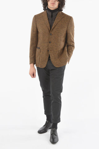 CC COLLECTION RIGHT Giacca Semifoderata Imbottita Motivo Hopsack
