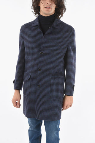 Half-Lined Tattersall Coat with Flap Pocket