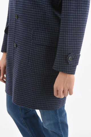 Half-Lined Tattersall Coat with Flap Pocket