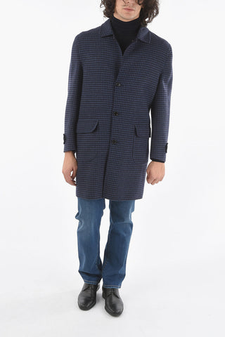 Half-Lined Tattersall Coat with Flap Pocket