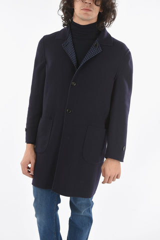 Half-Lined Tattersall Coat with Flap Pocket