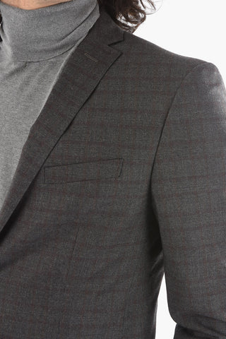 CC COLLECTION RESET Abito Foderato Motivo Gingham con Tasca con Aletta
