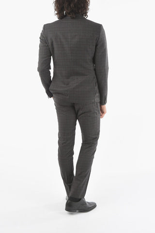 CC COLLECTION RESET Abito Foderato Motivo Gingham con Tasca con Aletta