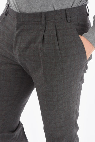 CC COLLECTION RESET Abito Foderato Motivo Gingham con Tasca con Aletta