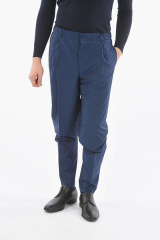 CC COLLECTION Pantalone con Elastico con Gancetti e con Pinces