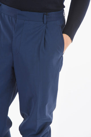 CC COLLECTION Pantalone con Elastico con Gancetti e con Pinces