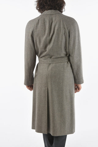Trench Lined Coat with Patch Pocket and Back Vent