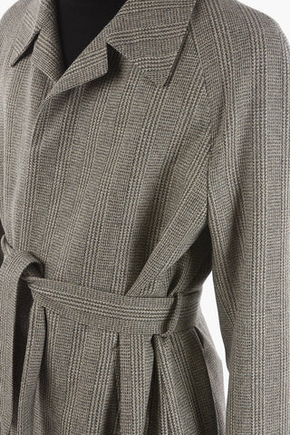 Trench Lined Coat with Patch Pocket and Back Vent