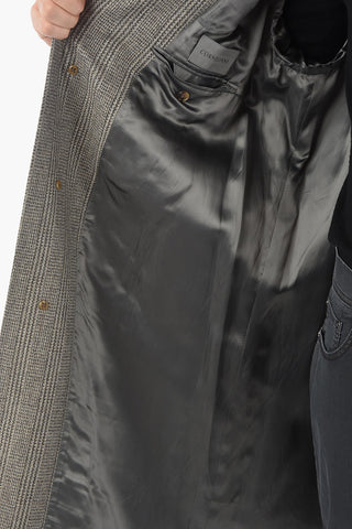 Trench Lined Coat with Patch Pocket and Back Vent