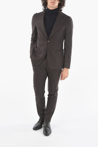 CC COLLECTION Peak Lapel REWARD Pinstriped Suit