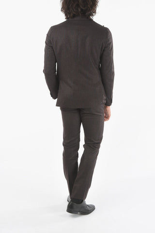 CC COLLECTION Peak Lapel REWARD Pinstriped Suit