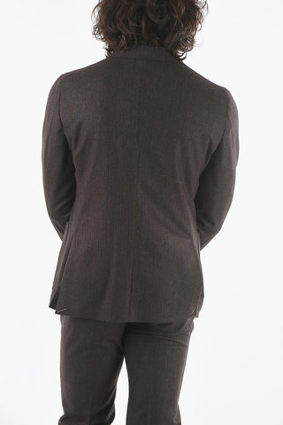 CC COLLECTION Peak Lapel REWARD Pinstriped Suit