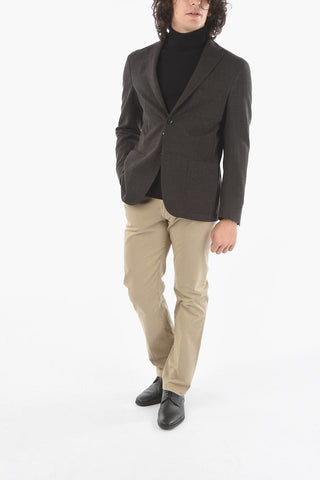 SPORTSWEAR Unlined Herringbone Blazer with Side Vents