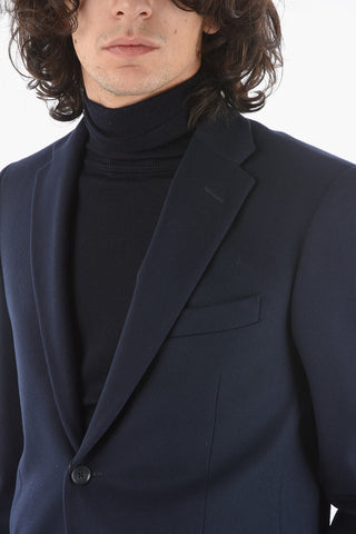 CC COLLECTION Lined Blazer with Flap Pocket and Notch Lapel