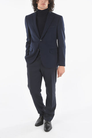 CC COLLECTION Lined Blazer with Flap Pocket and Notch Lapel