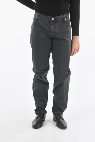CC COLLECTION Jeans with 5 Pockets and Embroidery