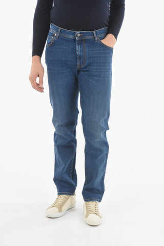 ID COLLECTION Jeans with Embroidery and with 5 Pockets