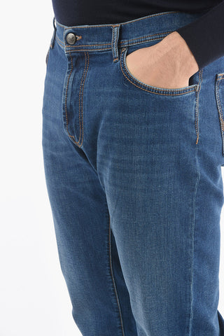 ID COLLECTION Jeans with Embroidery and with 5 Pockets