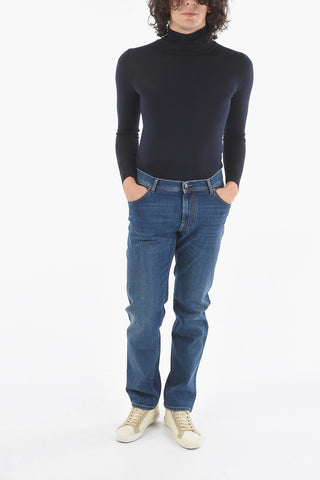 ID COLLECTION Jeans with Embroidery and with 5 Pockets
