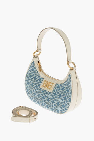 Borsa Hobo BLEYR in Denim Monogram