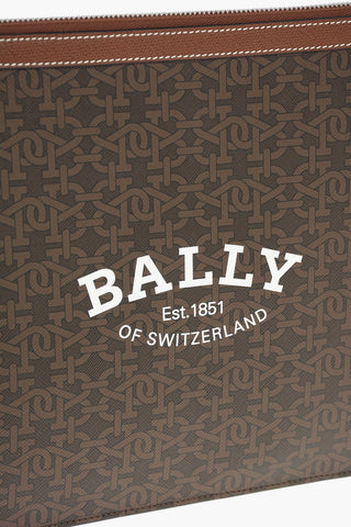 Monogram Leather BOLLIS Clutch Bag with Logo