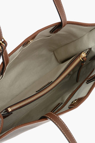 Magnetic Closure Leather CALIE Tote Bag