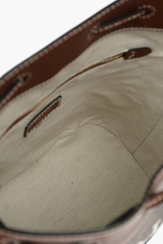 Shoulder Strap CLEOH Monogram Leather Bucket Bag