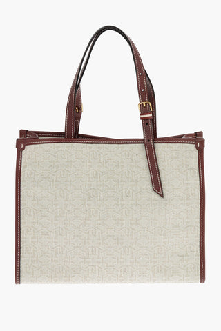 Magnetic Closure Linen CALIE Mini Tote Bag