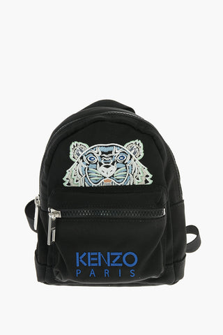 Zaino Mini Ricamato TIGER con Tasca Frontale Logata