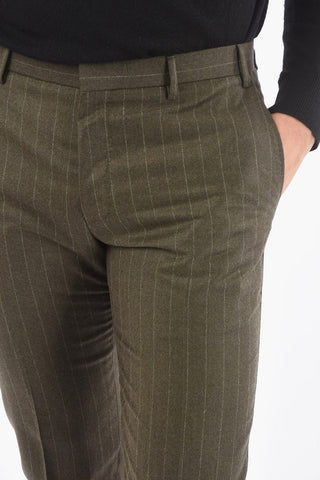 CC COLLECTION RETAILORED Lined Pinstripes Suit with Flap Pocket