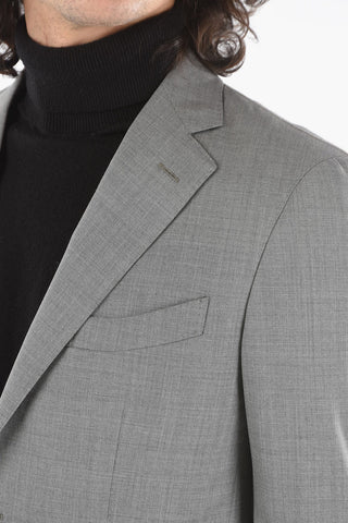 SARTO Lined Suit with Flap Pocket and Notch Lapel
