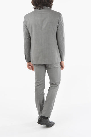 SARTO Lined Suit with Flap Pocket and Notch Lapel