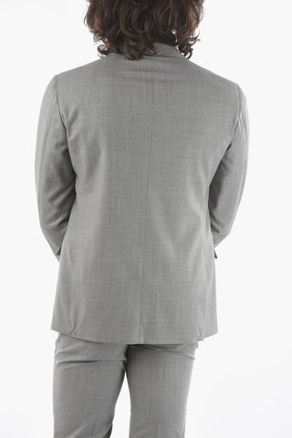 SARTO Lined Suit with Flap Pocket and Notch Lapel