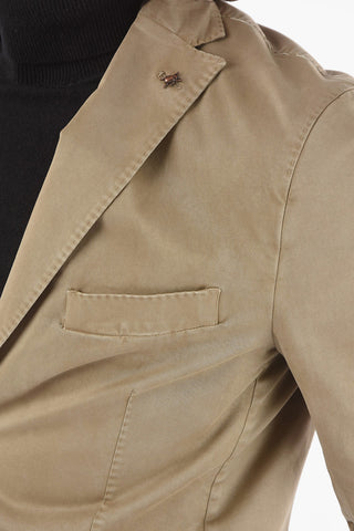 CC COLLECTION Cotton Half-Lined Suit with Welt Pocket