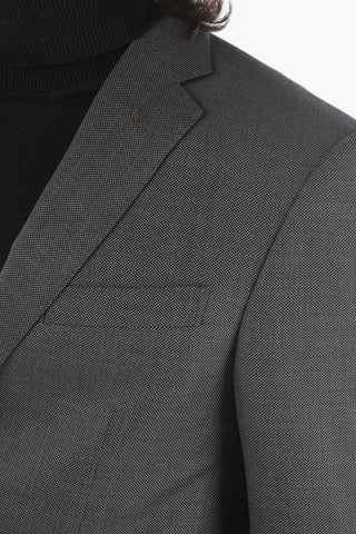 Flap Pocket ACADEMY Hopsack Motif Wool Suit with Flap Pocket