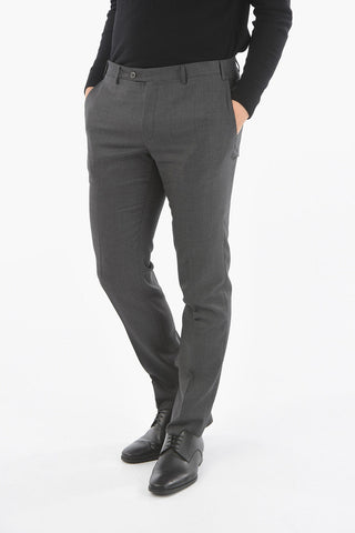Flap Pocket ACADEMY Hopsack Motif Wool Suit with Flap Pocket