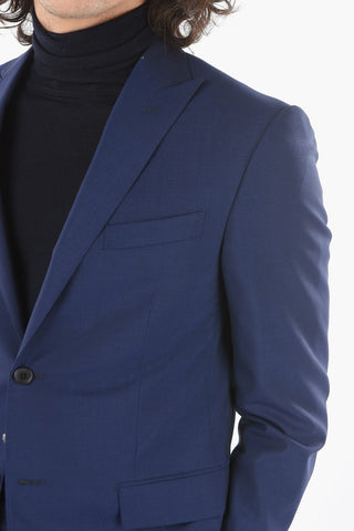 ACADEMY Lined Suit with Flap Pocket and Peak Lapel