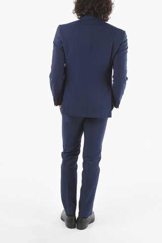 ACADEMY Lined Suit with Flap Pocket and Peak Lapel