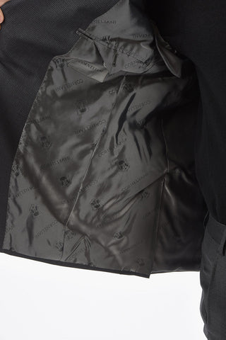 Flap Pocket LOOK Hopsak Motif Wool Suit
